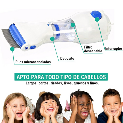 Aspikids & Pets® - Aspirador Quitapiojos Profesional